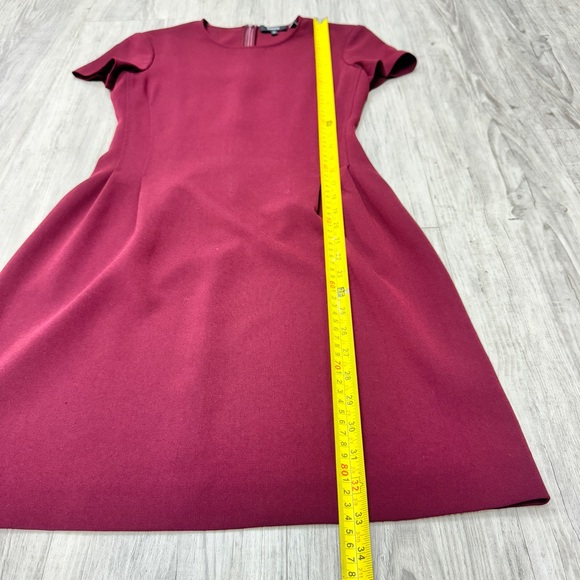 Theory Burgundy Fit and Flare Dress - Picture 8 of 10